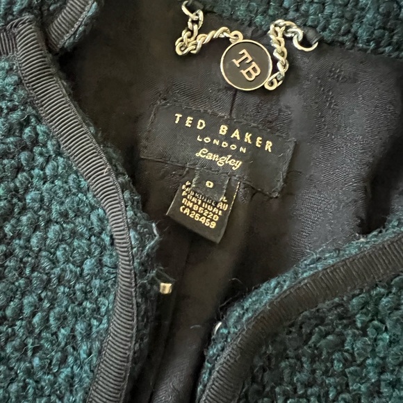 Ted Baker Langley Pebelle Boucle Jacket Size 0 - Picture 3 of 9